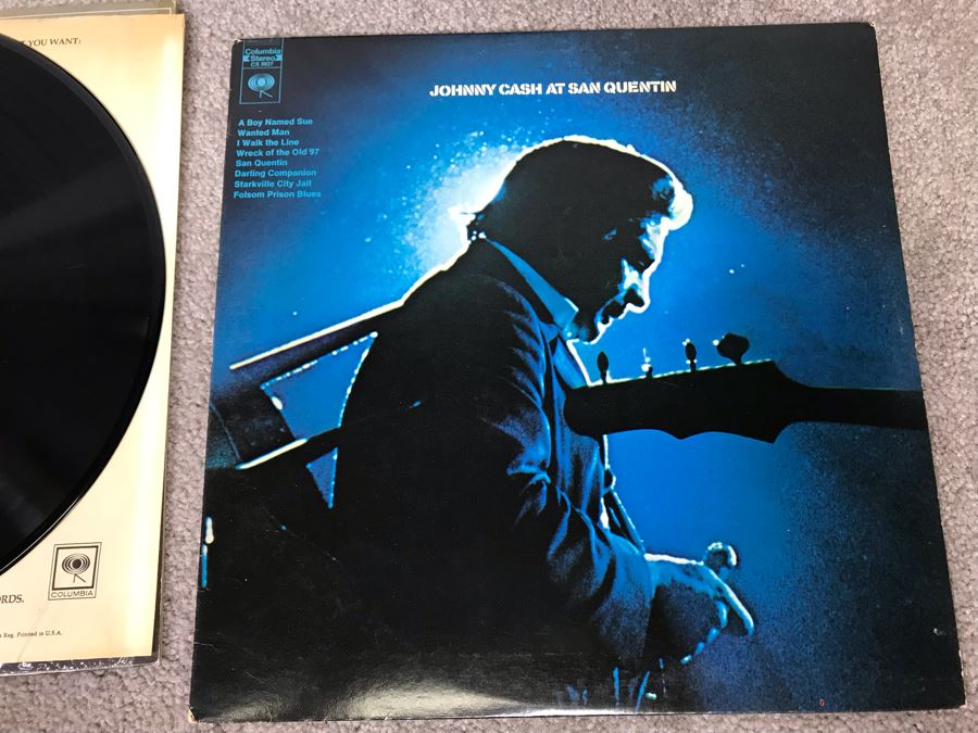 (2) Johnny Cash Vinyl Records: At Folsom Prison And At San Quentin [Photo 8]