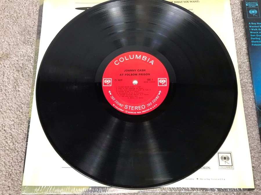 (2) Johnny Cash Vinyl Records: At Folsom Prison And At San Quentin [Photo 4]