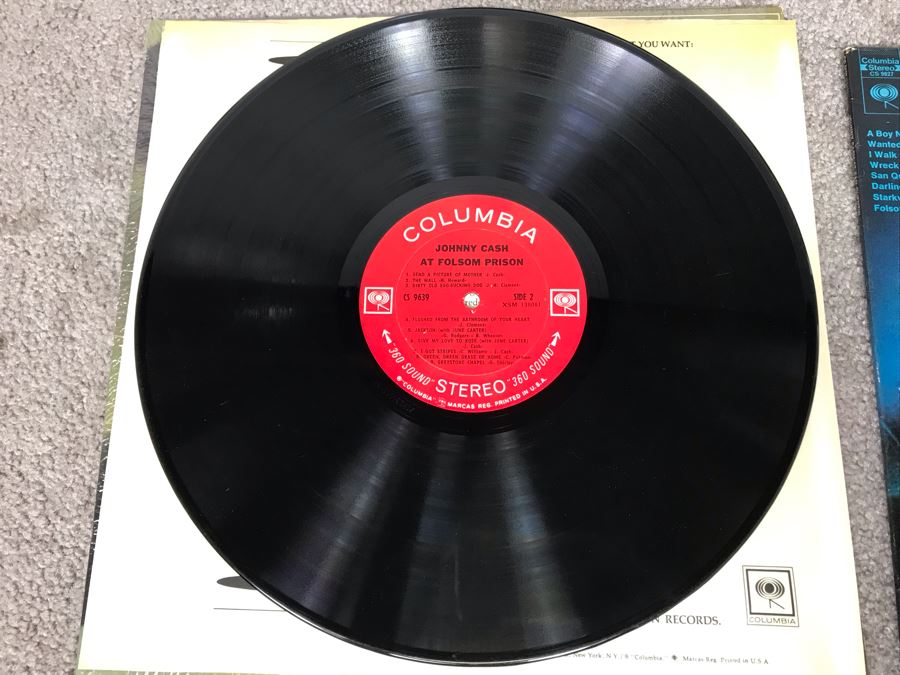 (2) Johnny Cash Vinyl Records: At Folsom Prison And At San Quentin [Photo 6]