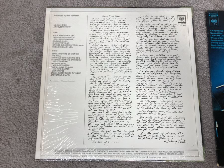(2) Johnny Cash Vinyl Records: At Folsom Prison And At San Quentin [Photo 3]