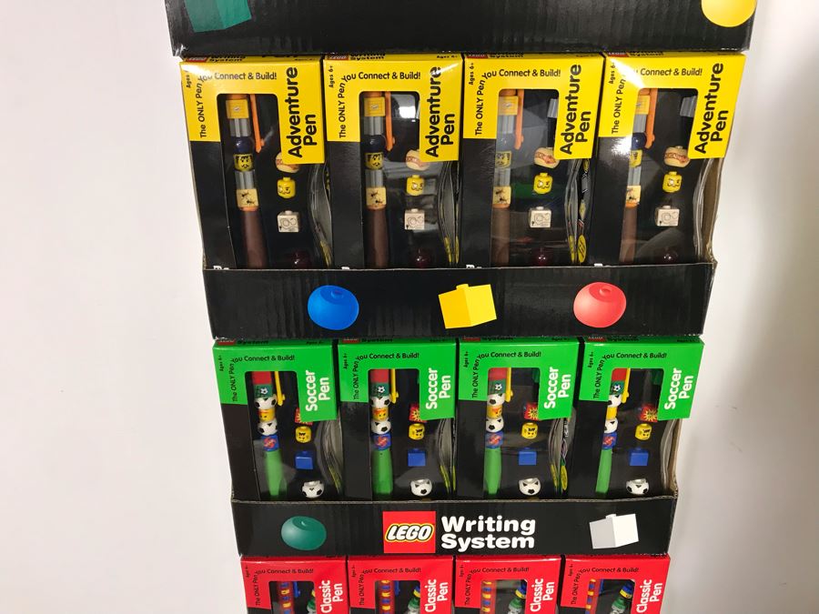 New LEGO Writing System Pens With Store Display Merchandiser - 48 Pens Total [Photo 4]
