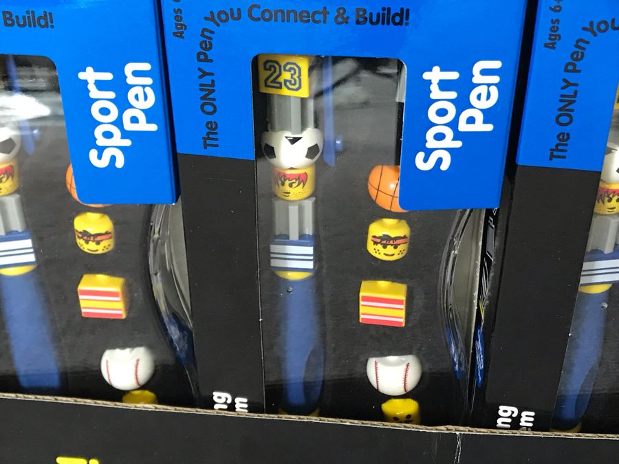 New LEGO Writing System Pens With Store Display Merchandiser - 48 Pens Total [Photo 13]