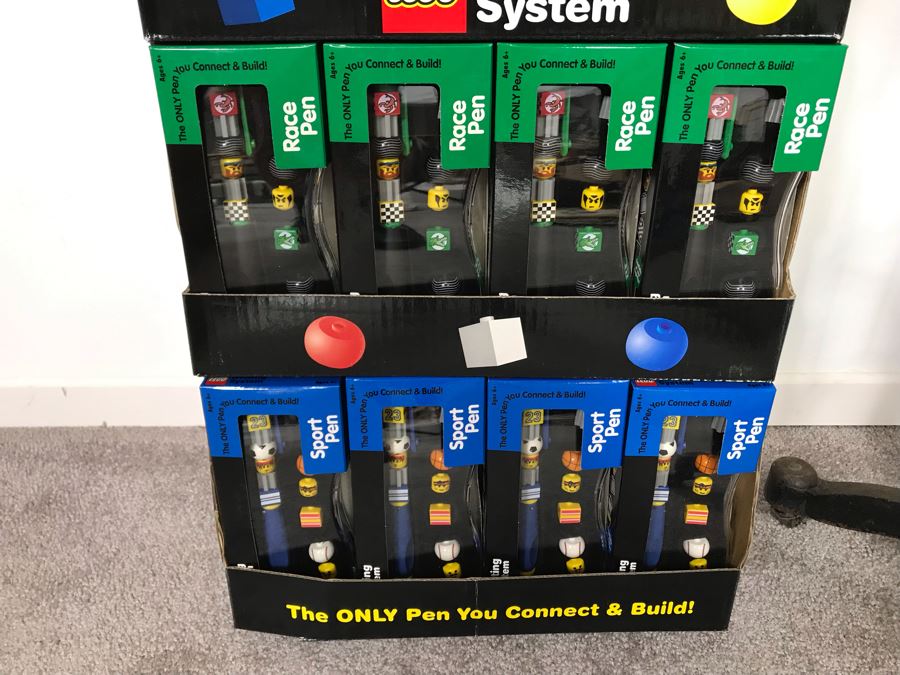 New LEGO Writing System Pens With Store Display Merchandiser - 48 Pens Total [Photo 6]