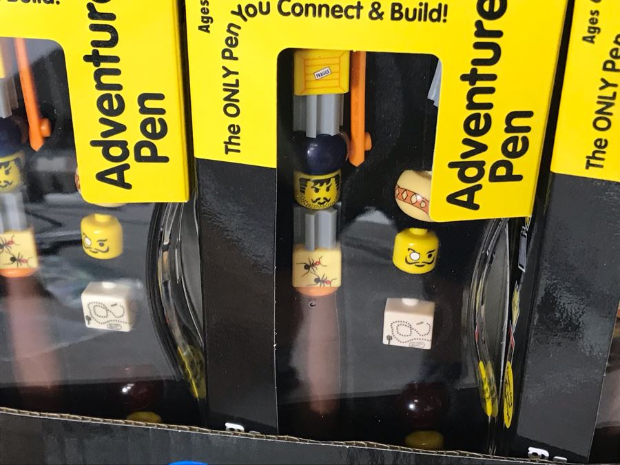 New LEGO Writing System Pens With Store Display Merchandiser - 48 Pens Total [Photo 8]