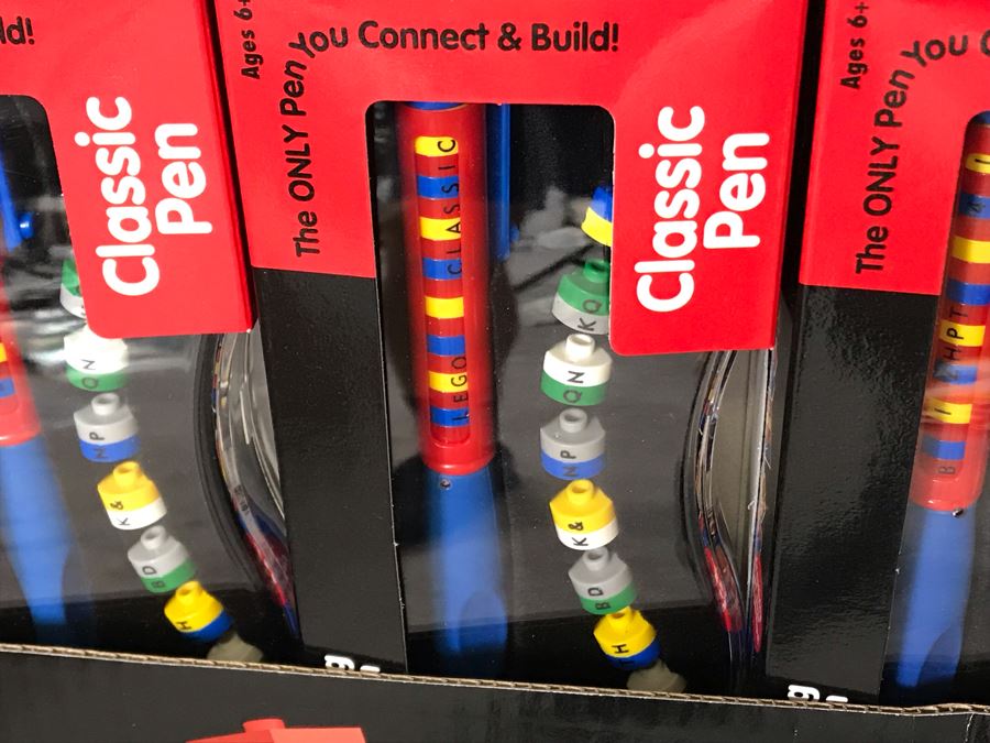 New LEGO Writing System Pens With Store Display Merchandiser - 48 Pens Total [Photo 10]