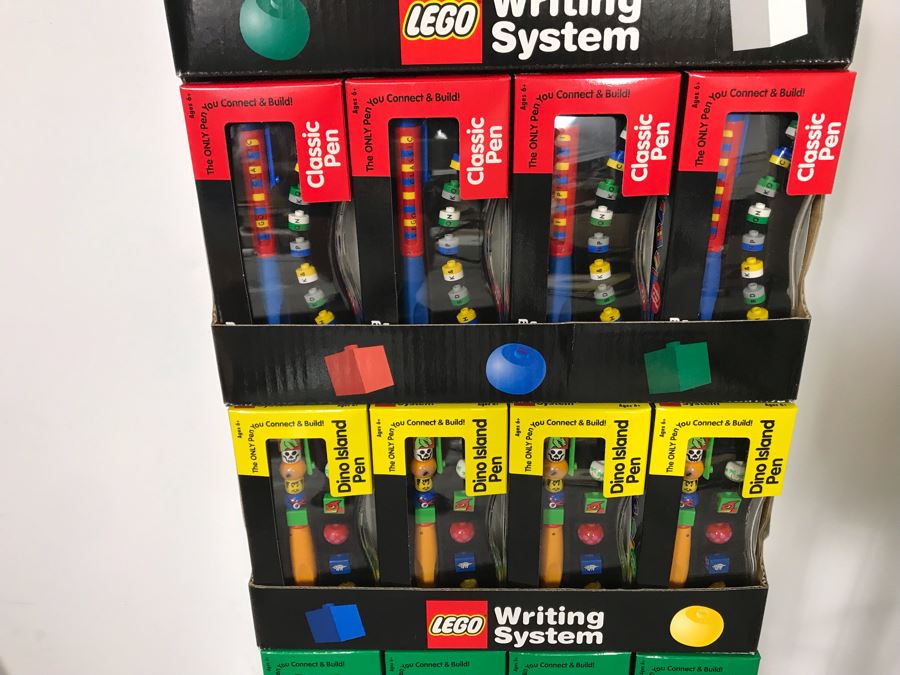 New LEGO Writing System Pens With Store Display Merchandiser - 48 Pens Total [Photo 5]