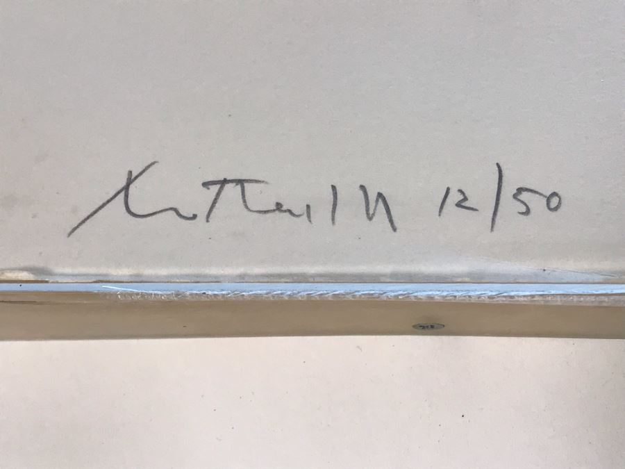 Robert Motherwell Hand Signed Artwork 12 Of 50 - 30.5 X 42.5 - (1915-1991 - Youngest Of New York School Which Included Jackson Pollock) - See Description [Photo 3]