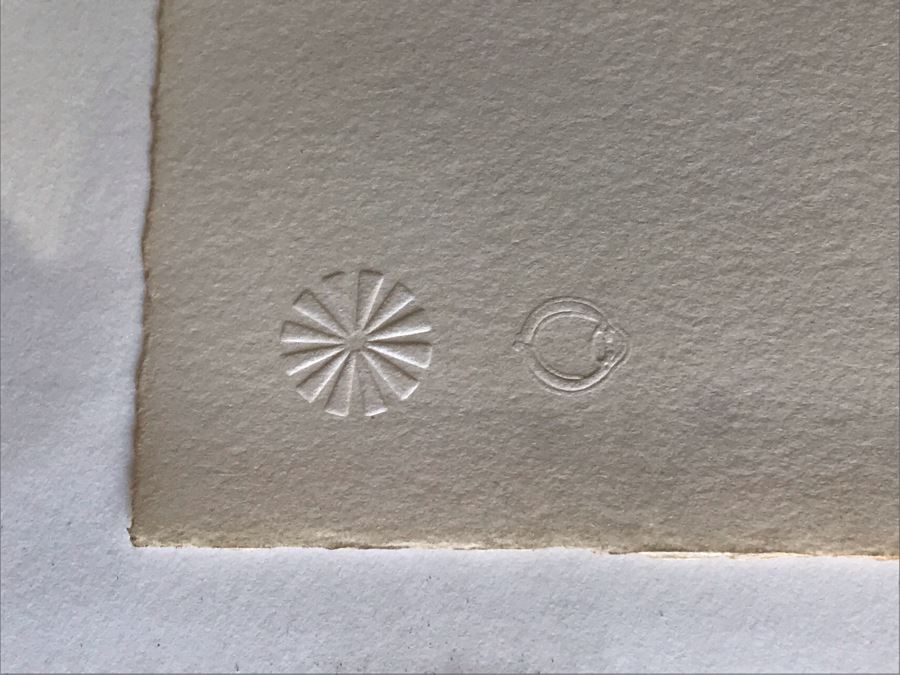 Robert Rauschenberg Hand Signed Artwork Titled 'Tampa 5 (Spring) Seasonbags' 6 Of 20 - 24 X 42 -  (1925-2008 Postmodernism / Pop Art Artist) [Photo 5]