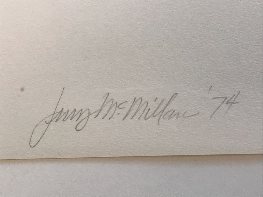 Original Hand Signed Jerry McMillan Pencil And Cut-Out Artwork Titled 'Elm #7' 40 X 28 - (1936-Current. Known For Sculpture-Abstraction) [Photo 5]