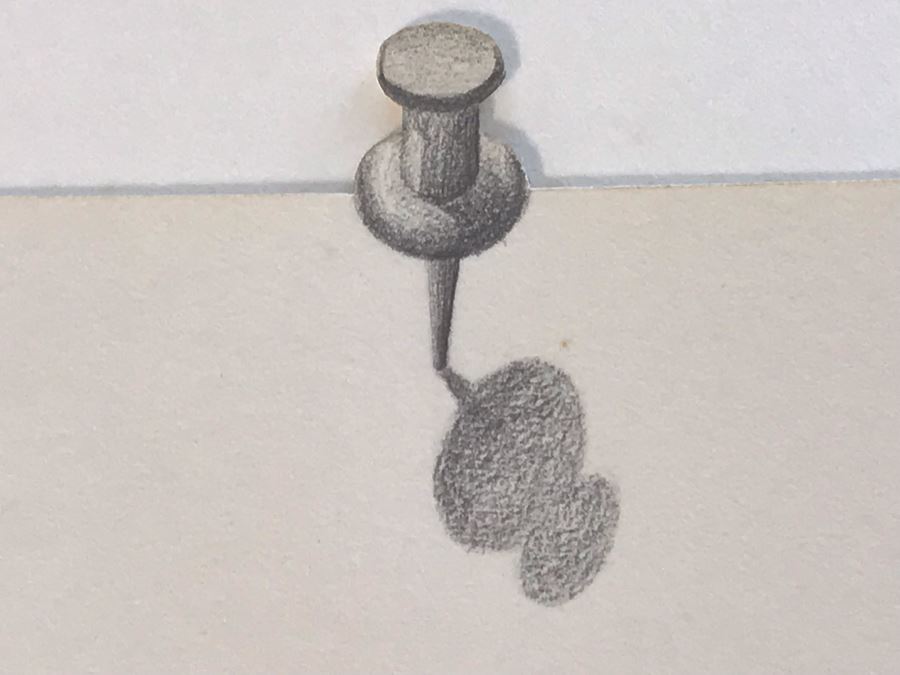 Original Hand Signed Jerry McMillan Pencil And Cut-Out Artwork Titled 'Elm #7' 40 X 28 - (1936-Current. Known For Sculpture-Abstraction) [Photo 10]