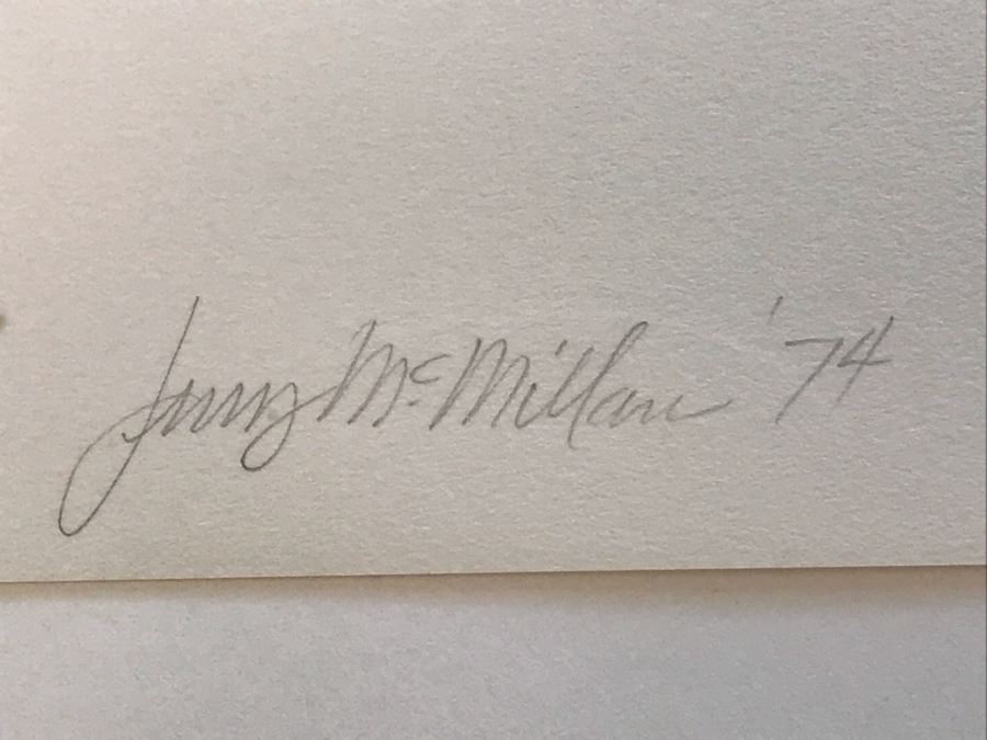 Original Hand Signed Jerry McMillan Pencil And Cut-Out Artwork Titled 'Elm #7' 40 X 28 - (1936-Current. Known For Sculpture-Abstraction) [Photo 4]