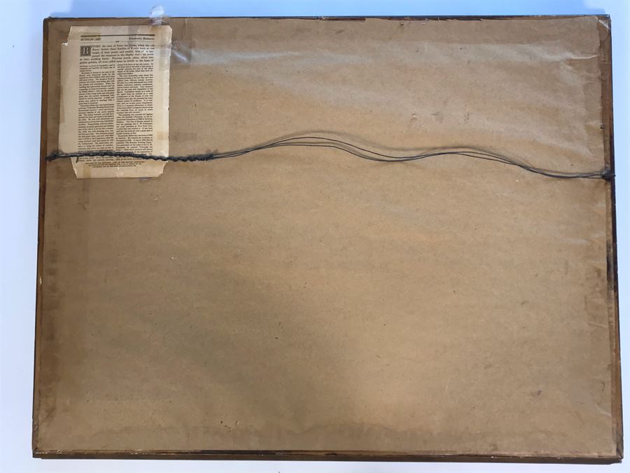 Vintage Konstantin Makovsky 'A Russian Wedding Feast Of The Seventeenth Century' Boyar Wedding Feast Print In Vintage Frame 36 X 28 [Photo 17]