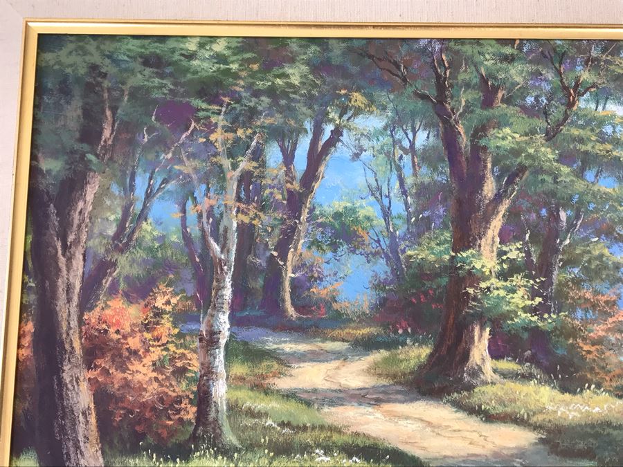 Original Oil Painting By Anton Gutknecht (1907-1988) 35 X 29 Known For Landscapes And Seascapes [Photo 7]