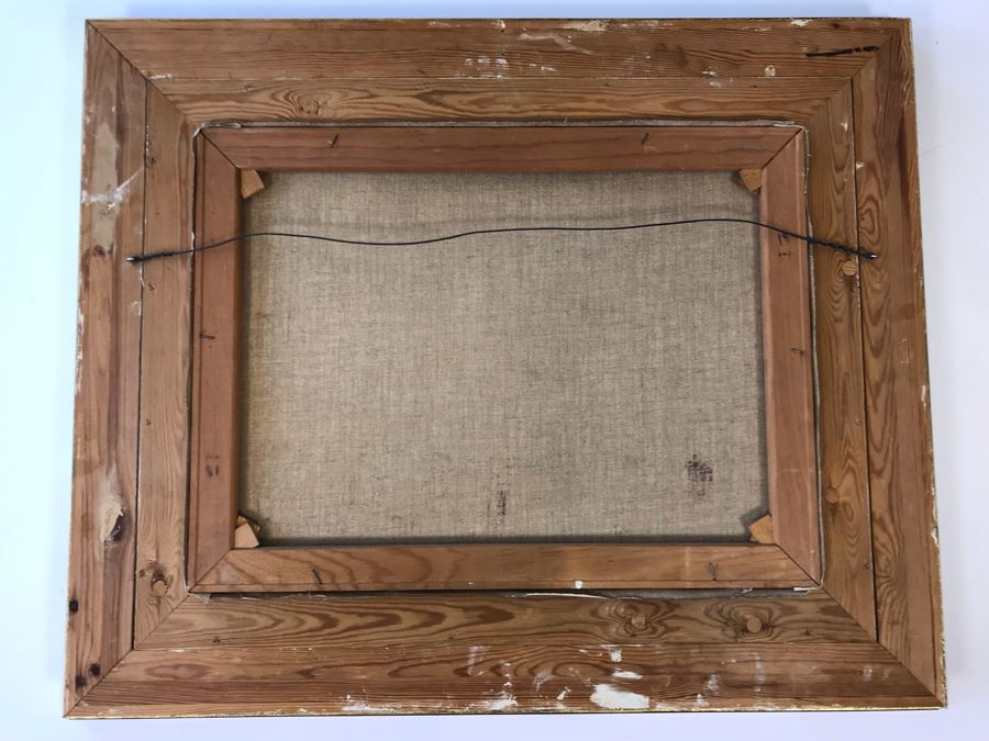 Original Oil Painting By Anton Gutknecht (1907-1988) 35 X 29 Known For Landscapes And Seascapes [Photo 13]