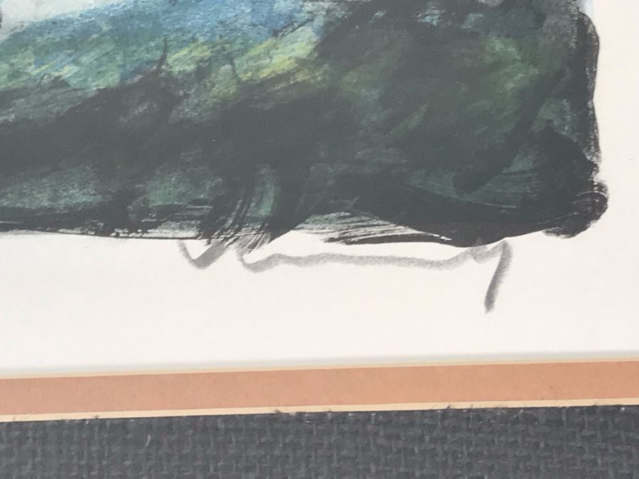 Maurice De Vlaminck (1876-1958) 'Paysage' House With Stream - Hand Signed Artist Proof Lithograph - 29 X 24 - Appraised $1,250 [Photo 8]