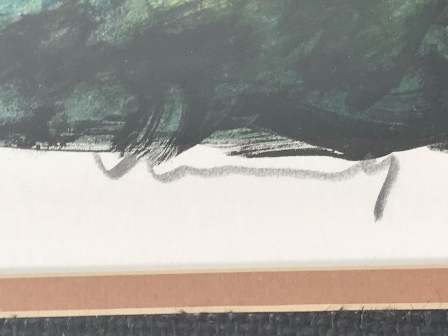 Maurice De Vlaminck (1876-1958) 'Paysage' House With Stream - Hand Signed Artist Proof Lithograph - 29 X 24 - Appraised $1,250 [Photo 7]