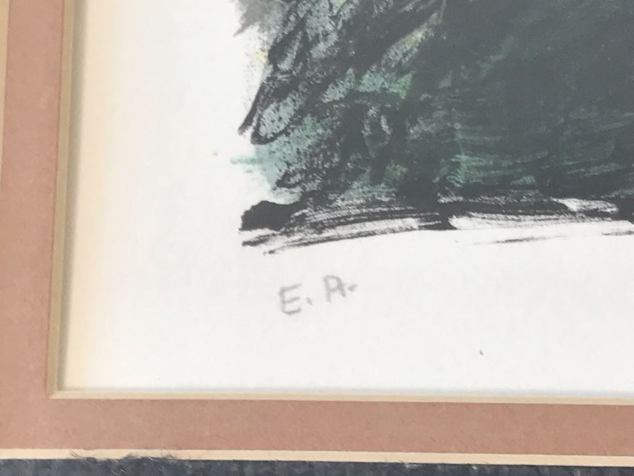 Maurice De Vlaminck (1876-1958) 'Paysage' House With Stream - Hand Signed Artist Proof Lithograph - 29 X 24 - Appraised $1,250 [Photo 9]