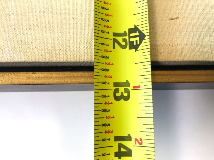 Original Painting On Board Of Wooden Boat In Field Signed Christopher 15 X 13 Frame [Photo 12]