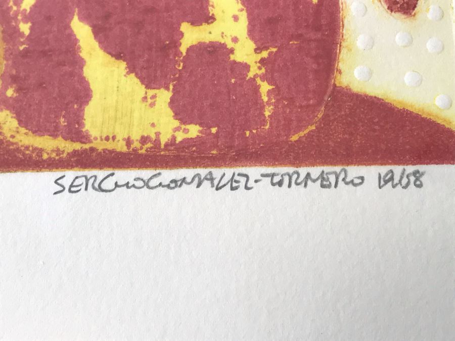 1968 Sergio Gonzalez-Tornero (b. 1927) Chilean / American School Hand Signed 'Golden Ape' Lithograph 84 Of 150 - 23 X 28 [Photo 11]