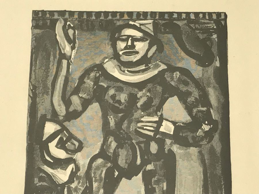 Georges Rouault (1871-1958) French School Lithograph Signed In Plate 21 X 25 Framed Appraised $1,000 [Photo 4]