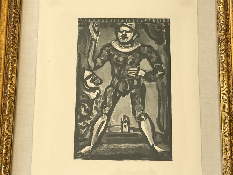 Georges Rouault (1871-1958) French School Lithograph Signed In Plate 21 X 25 Framed Appraised $1,000 [Photo 2]