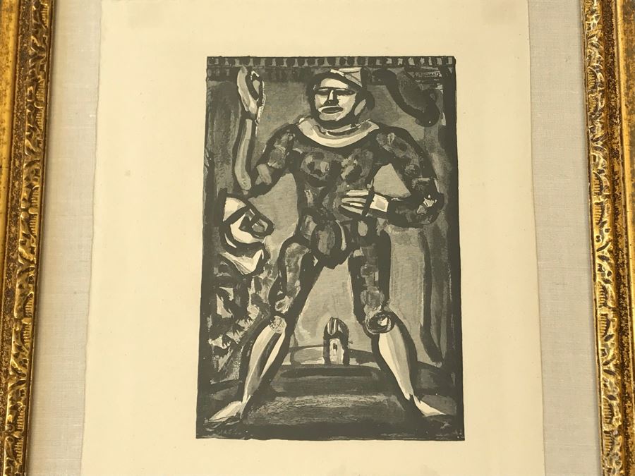 Georges Rouault (1871-1958) French School Lithograph Signed In Plate 21 X 25 Framed Appraised $1,000 [Photo 3]
