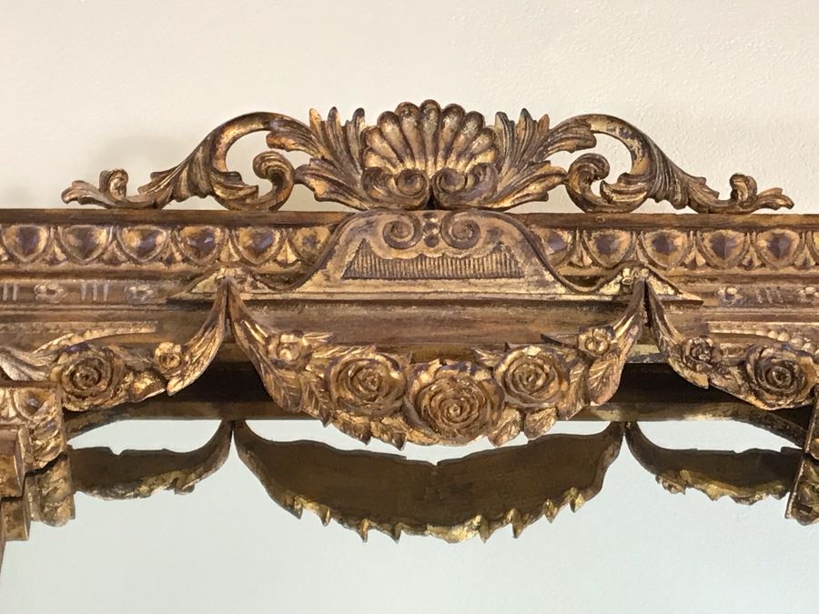 Stunning Tall 7.5Ft Gilded Ornamental Full-Length Wall Mirror 7.5'H X 5'W - FRE [Photo 7]