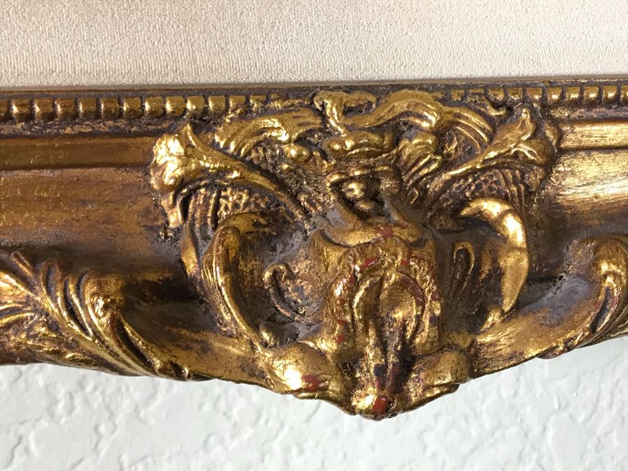 Pair Of Framed Floral Prints In Gold Frames - FRE [Photo 6]