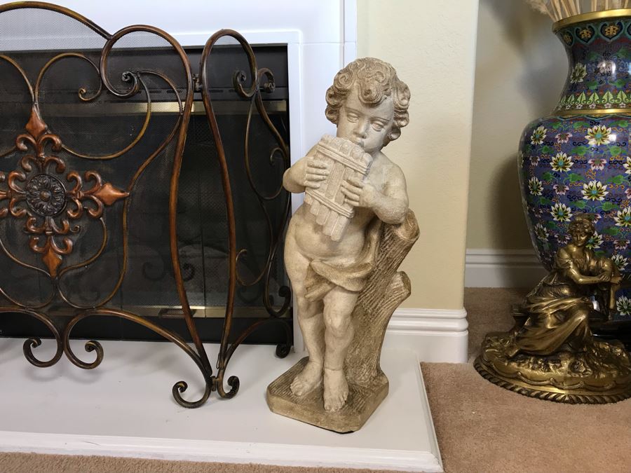 Pair Of Plaster Indoor Statues 27H - FRE [Photo 3]