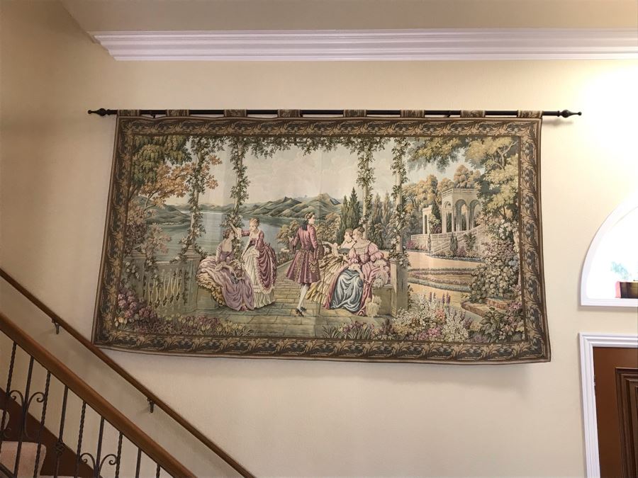 Large Wall Tapestry With Rod And Mounting Hardware 115W X 68H - FRE [Photo 3]