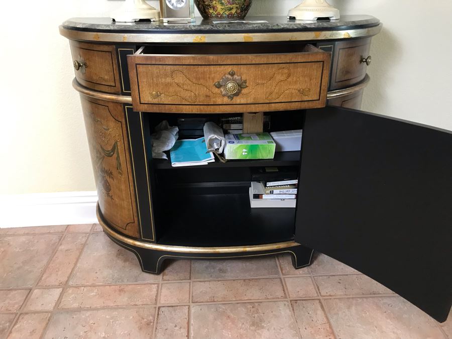 Ferguson Copeland Ltd Demi-Lune Console Cabinet Table 44W X 16D X 35H - FRE [Photo 4]