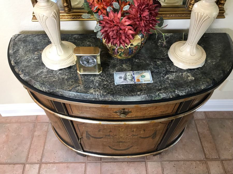 Ferguson Copeland Ltd Demi-Lune Console Cabinet Table 44W X 16D X 35H - FRE [Photo 6]