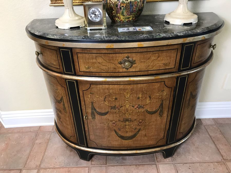 Ferguson Copeland Ltd Demi-Lune Console Cabinet Table 44W X 16D X 35H - FRE [Photo 2]