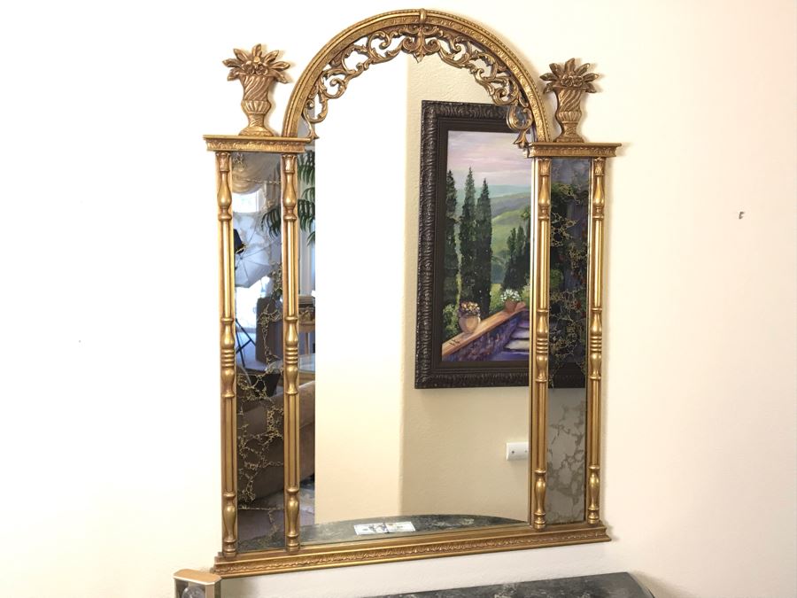 Elegant Gilded Ornamental Wall Mirror 36W X 47H - FRE [Photo 2]