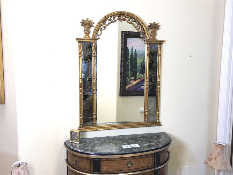 Elegant Gilded Ornamental Wall Mirror 36W X 47H - FRE [Photo 3]