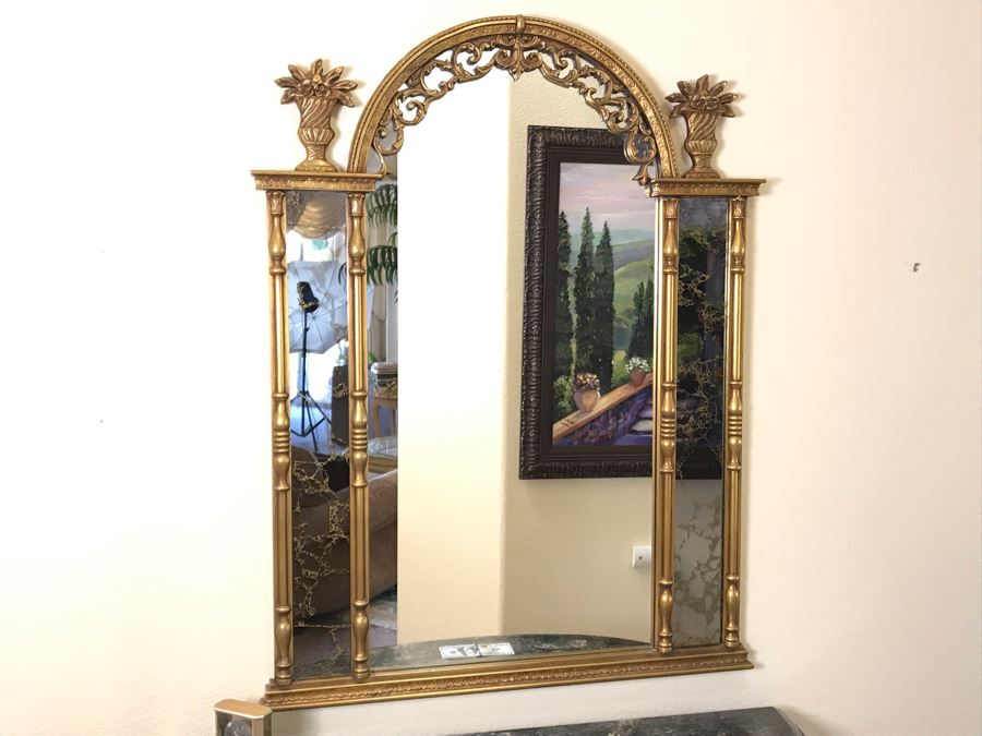 Elegant Gilded Ornamental Wall Mirror 36W X 47H - FRE [Photo 1]