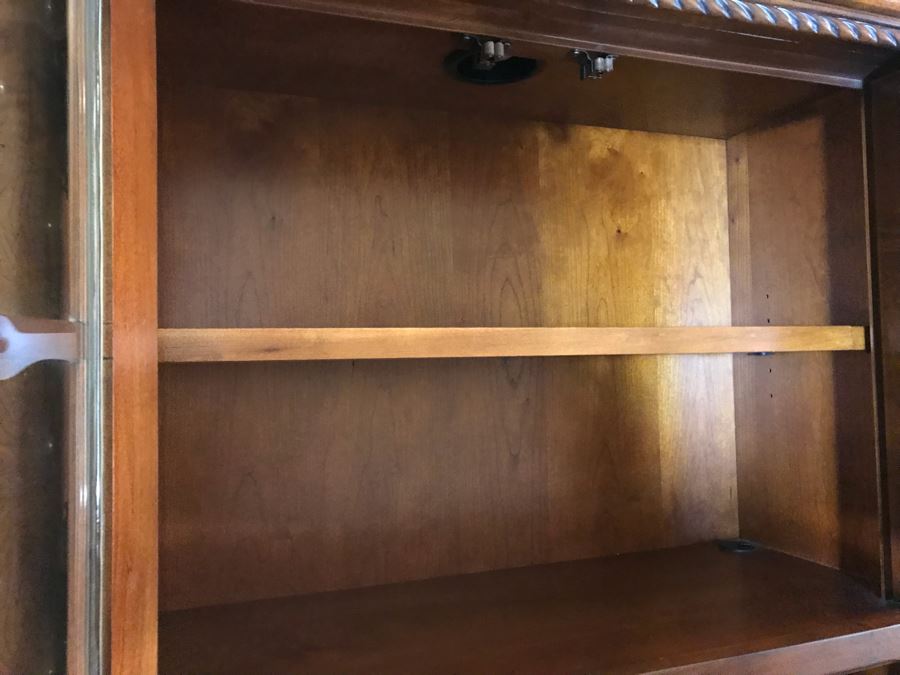 Wooden Office Furniture Set Includes Partners Desk, 6-Piece Wall Unit With Shelving And Drawers And (2) Office Armchairs On Casters - See Photos - (3) Wall Units Each 34W X 24D, Desk 60W X 33D - FRE [Photo 16]