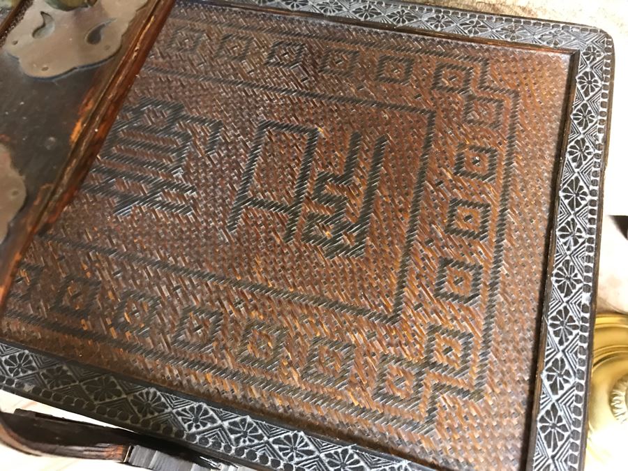 Vintage Chinese 4-Tiered Wicker Wedding Basket 17W X 15D X 28H - FRE [Photo 8]