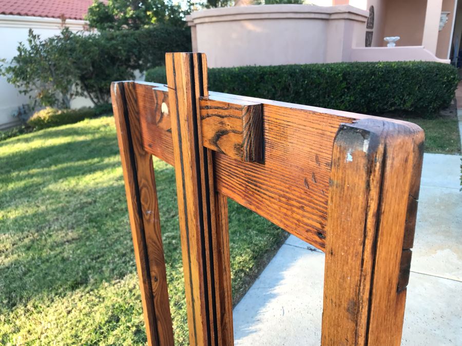 Vintage 1940s Adjustable Oak Artist Easel - FRE [Photo 5]