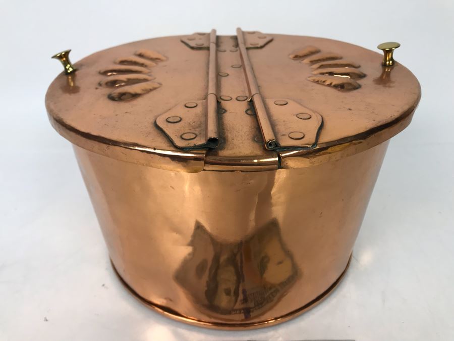 Copper Divided Hinged Lid Pot - LJE [Photo 4]