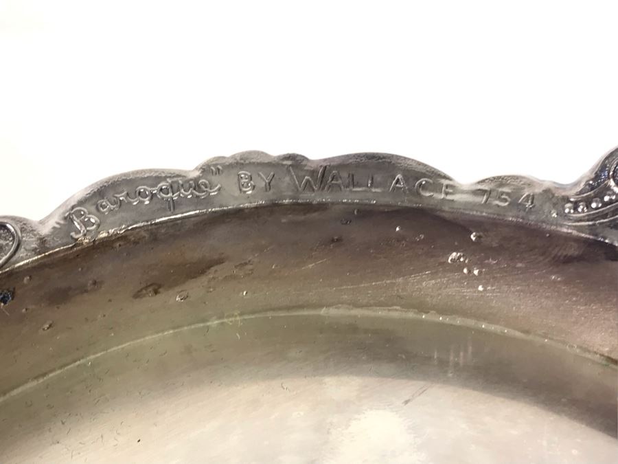 Baroque By Wallace Footed Silverplate Champagne Bucket, Baroque By Wallace Silverplace Footed Ice Bucket And Modern Crystal Ice Bucket - LJE [Photo 10]