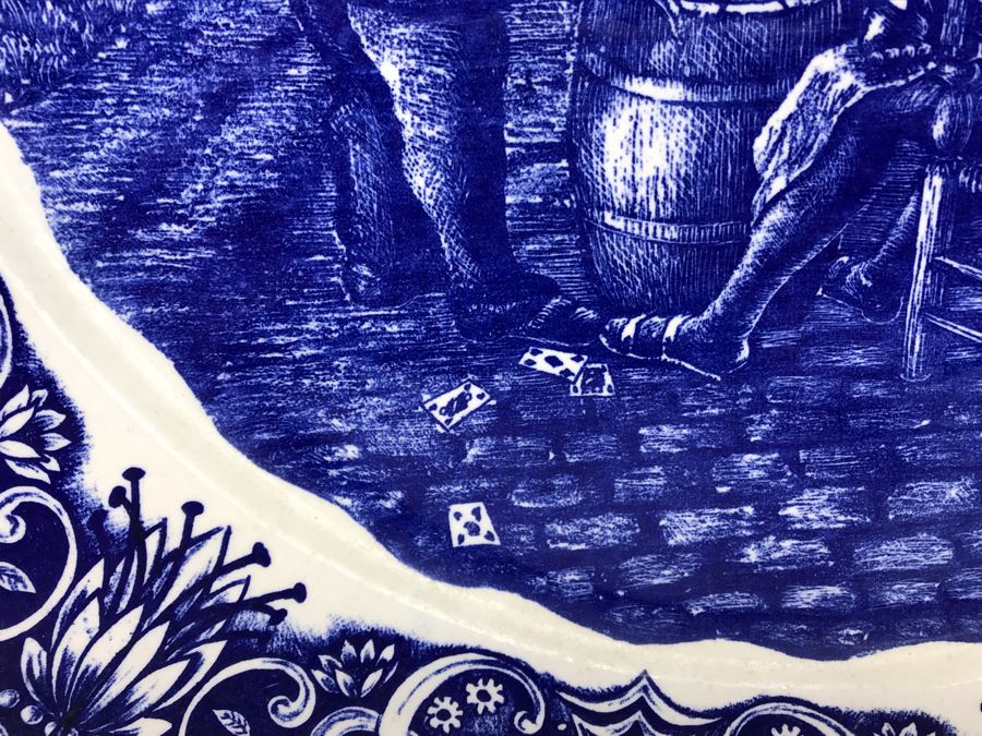 Large 15R Boch Freres Belgium Delfts Plate - LJE [Photo 7]