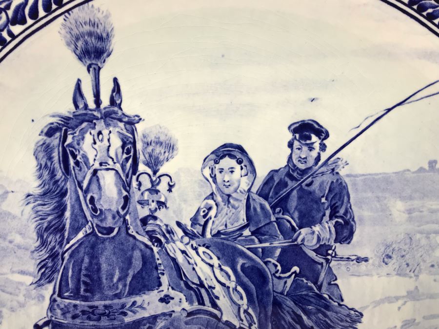 Large 15.5R Royal Sphinx Holland Delfts Plate - LJE [Photo 4]