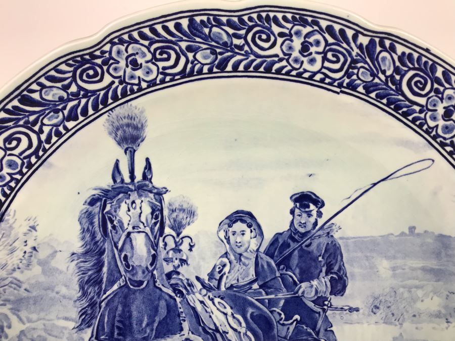 Large 15.5R Royal Sphinx Holland Delfts Plate - LJE [Photo 3]