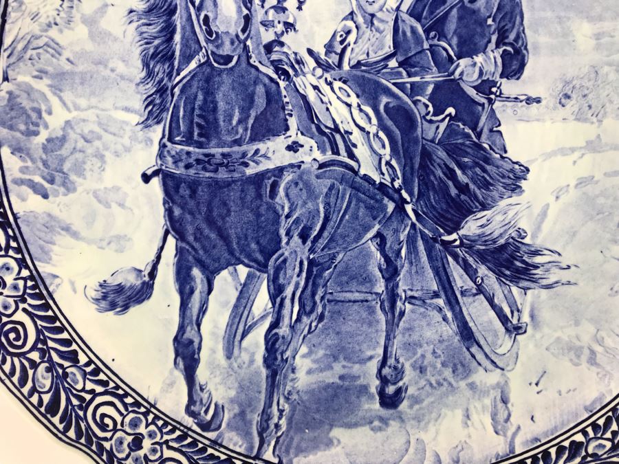 Large 15.5R Royal Sphinx Holland Delfts Plate - LJE [Photo 5]