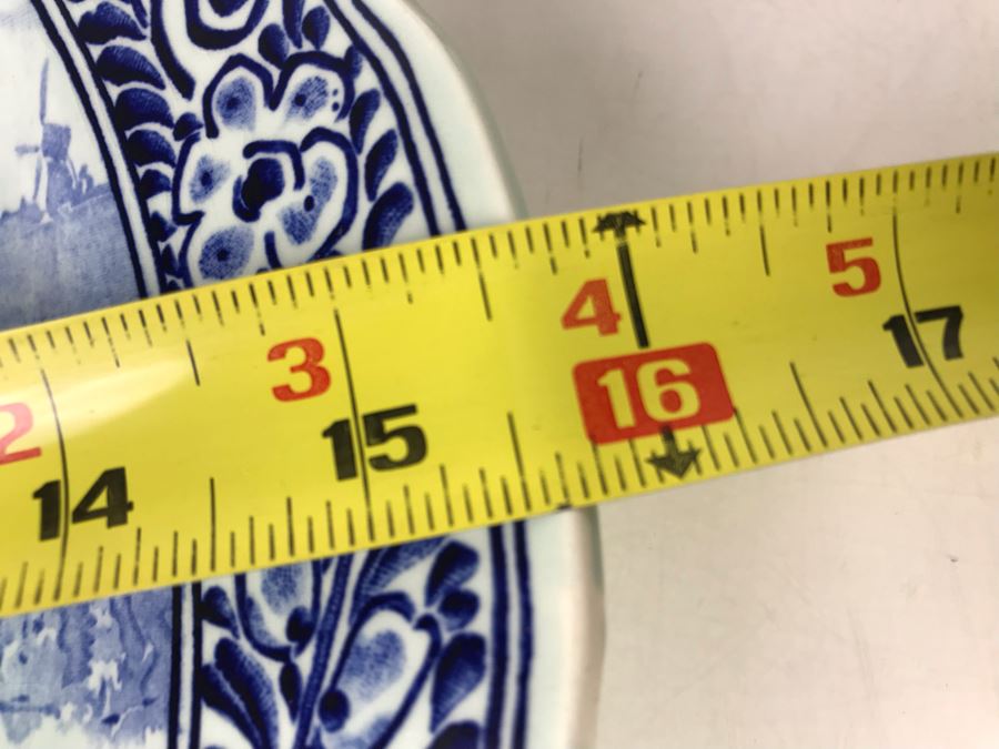 Large 15.5R Royal Sphinx Holland Delfts Plate - LJE [Photo 10]