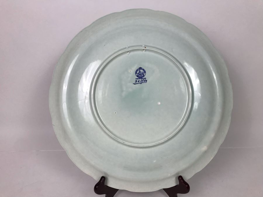 Large 15.5R Royal Sphinx Holland Delfts Plate - LJE [Photo 7]