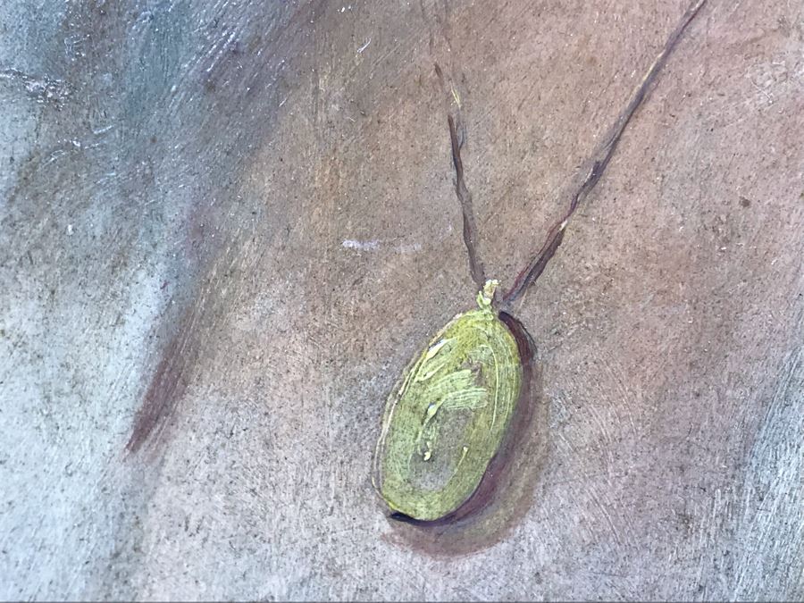 Original Signed Oil Painting On Board Attributed To Gaetano Esposito (1858-1911) Man With Red Cap Smoking Pipe Naples 10.5W X 18H (Board Measurements) - LJE [Photo 15]