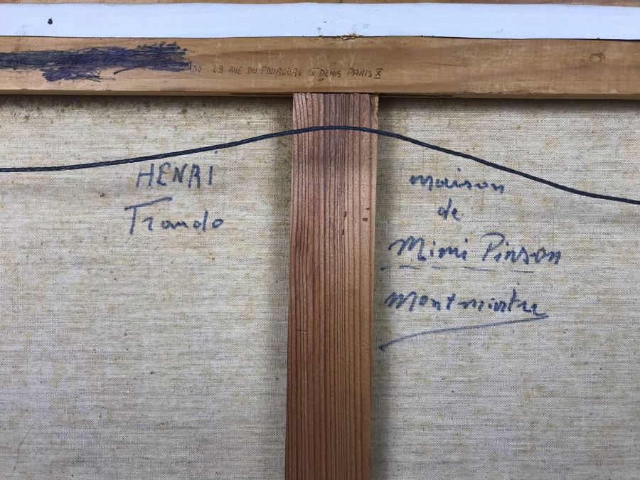 Original Signed Oil Painting On Canvas By Henri Trando - Maison De Mimi - Pinson, Montmarte 21 X 18 - LJE [Photo 13]