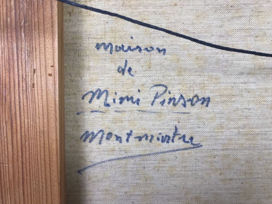 Original Signed Oil Painting On Canvas By Henri Trando - Maison De Mimi - Pinson, Montmarte 21 X 18 - LJE [Photo 14]